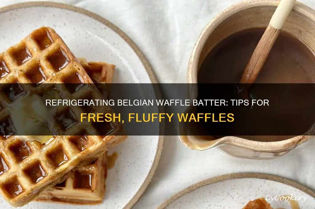 can you refrigerate belgian waffle batter