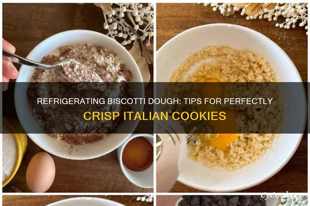 can you refrigerate biscotti dough