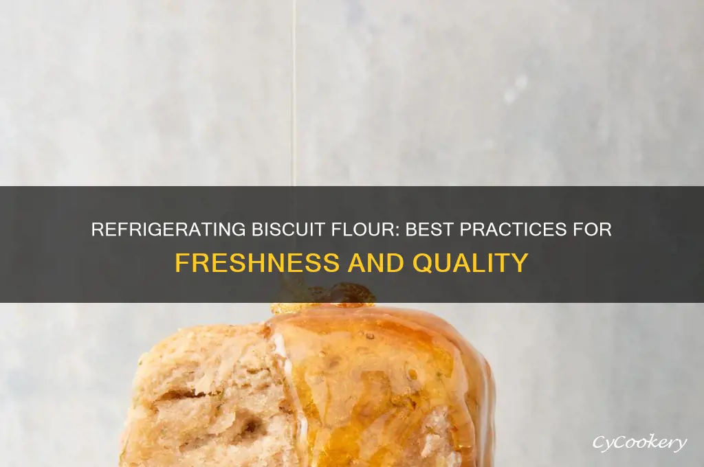 can you refrigerate biscuit flour