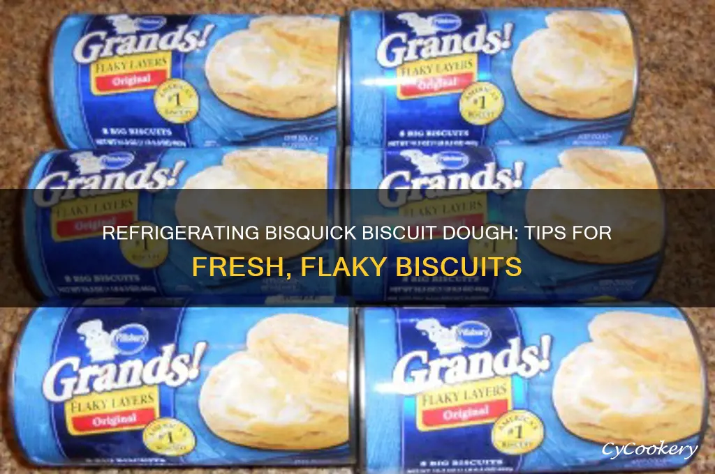 can you refrigerate bisquick biscuit dough