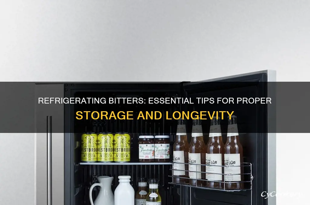 can you refrigerate bitters