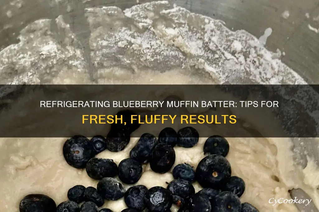 can you refrigerate blueberry muffin batter
