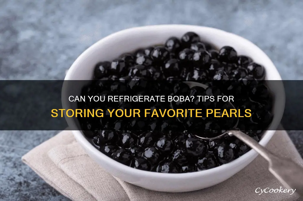 can you refrigerate boba