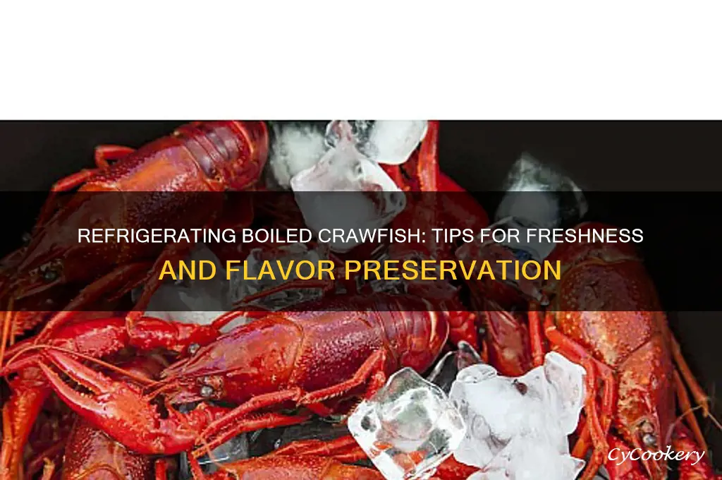 can you refrigerate boiled crawfish