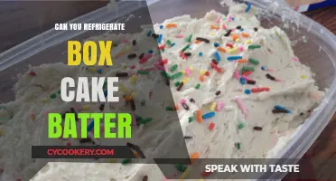 Refrigerating Box Cake Batter: Tips, Tricks, and Best Practices