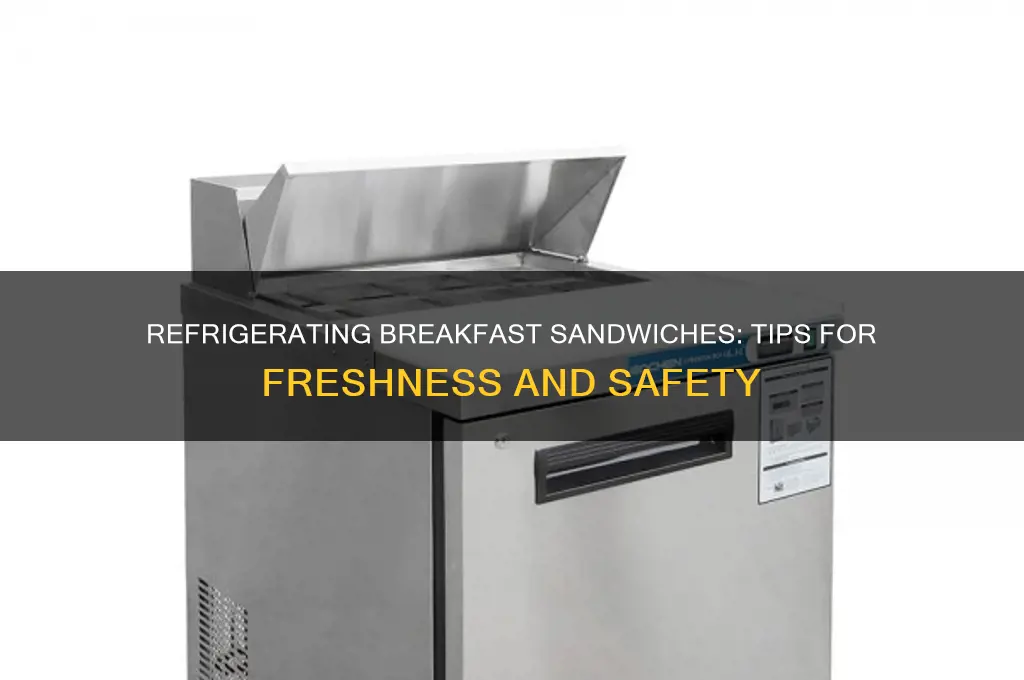 can you refrigerate breakfast sandwiches