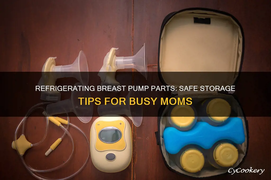 can you refrigerate breast pump parts
