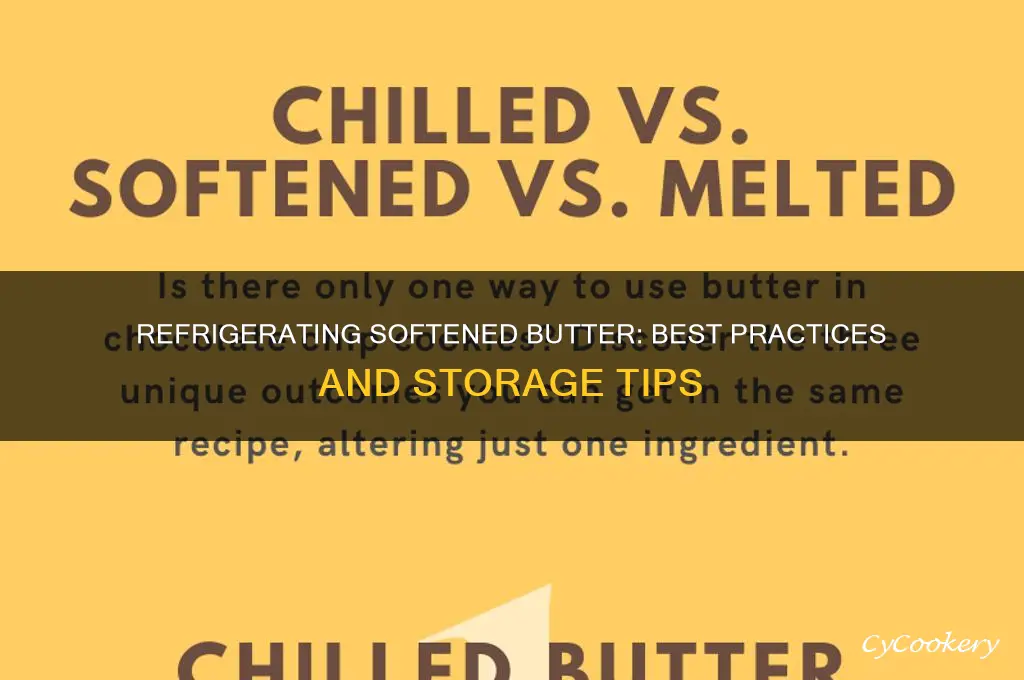 can you refrigerate butter after it has been softened