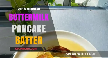 Refrigerating Buttermilk Pancake Batter: Tips for Fresh, Fluffy Pancakes