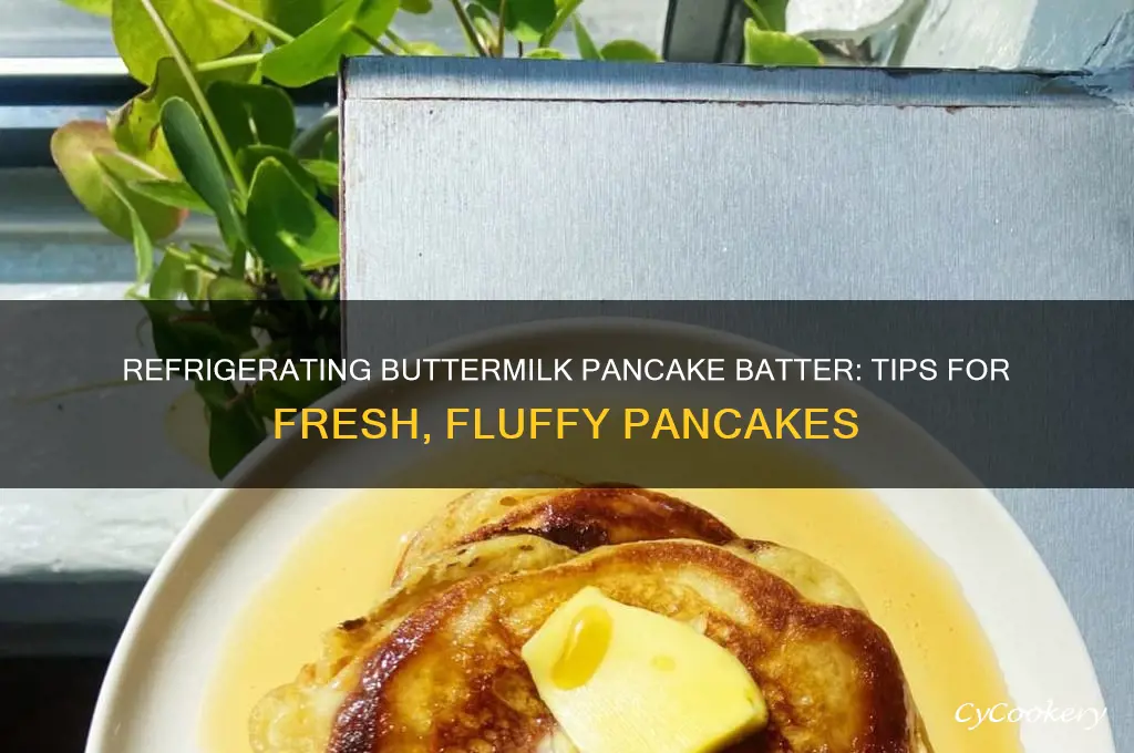 can you refrigerate buttermilk pancake batter