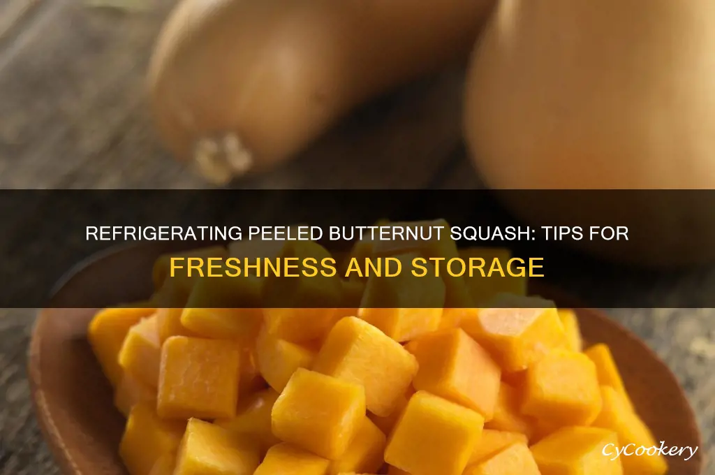 can you refrigerate butternut squash peeled