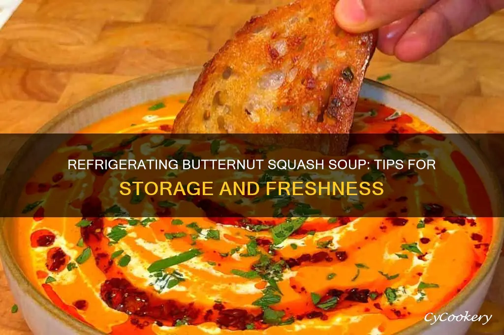 can you refrigerate butternut squash soup