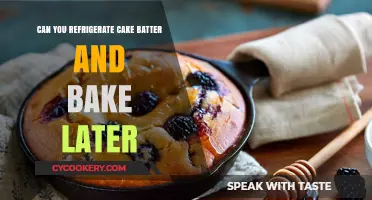 Refrigerating Cake Batter: Tips for Baking Later with Success