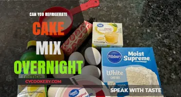 Refrigerating Cake Mix Overnight: Tips and Best Practices for Bakers