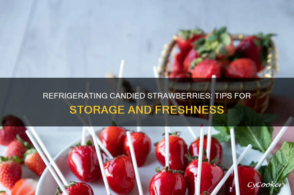 can you refrigerate candied strawberries