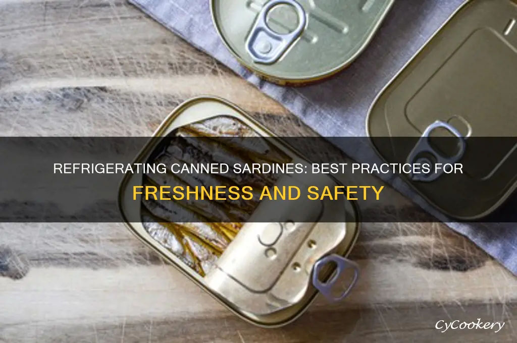 can you refrigerate canned sardines
