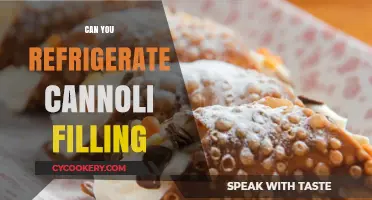 Refrigerating Cannoli Filling: Tips for Freshness and Storage Success