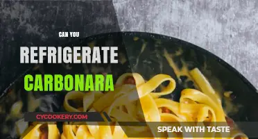 Refrigerating Carbonara: Best Practices for Storing Your Creamy Pasta Dish