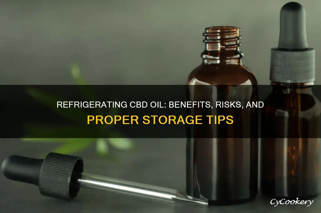 can you refrigerate cbd oil