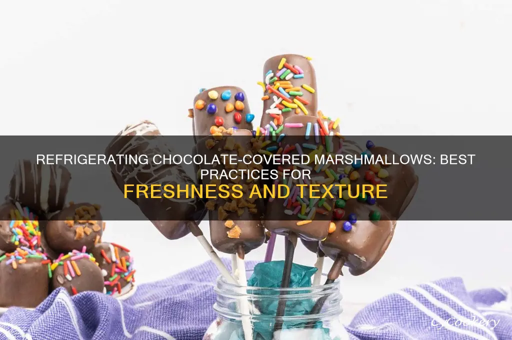 can you refrigerate chocolate covered marshmallows