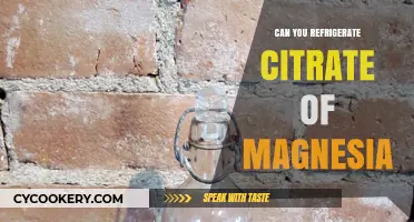 Refrigerating Citrate of Magnesia: Best Practices and Storage Tips