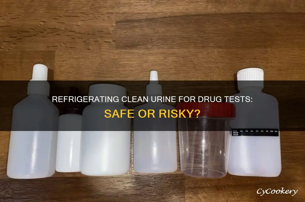 can you refrigerate clean pee for a drug test