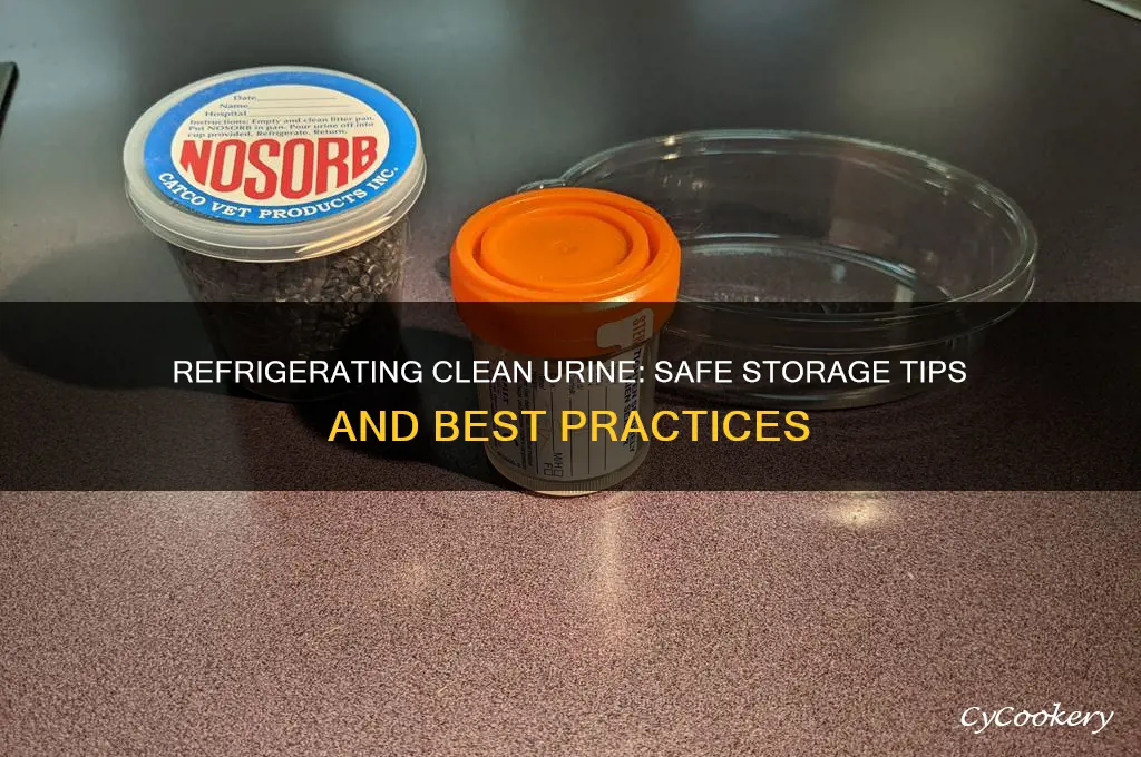 can you refrigerate clean urine