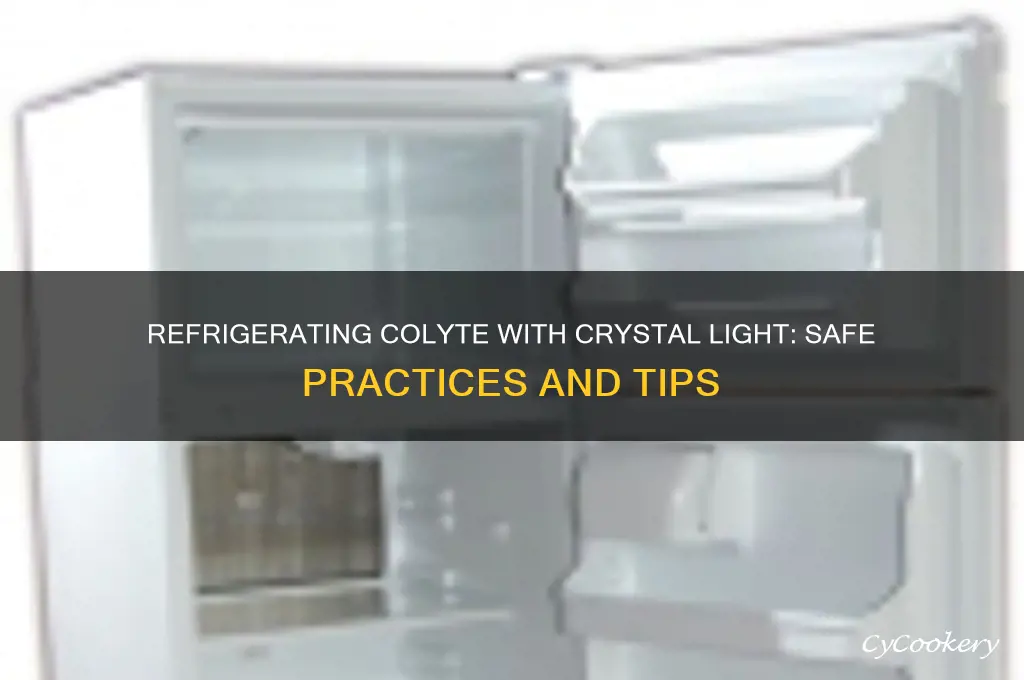 can you refrigerate colyte with crystal light