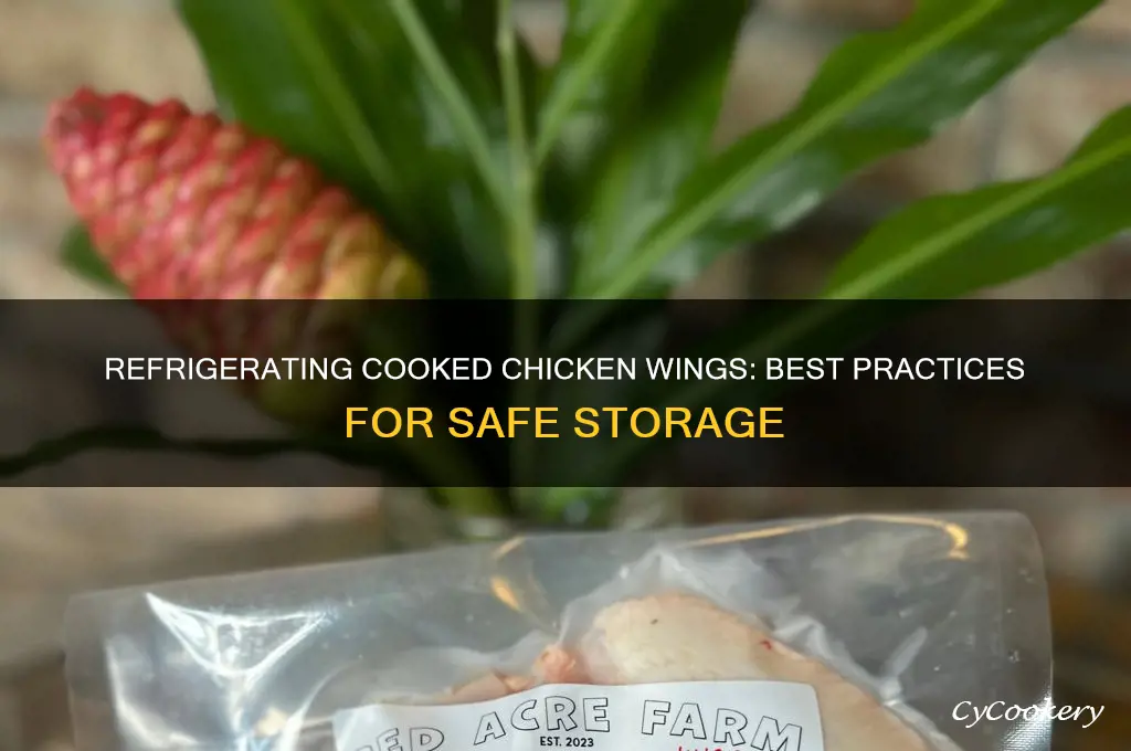 can you refrigerate cooked chicken wings