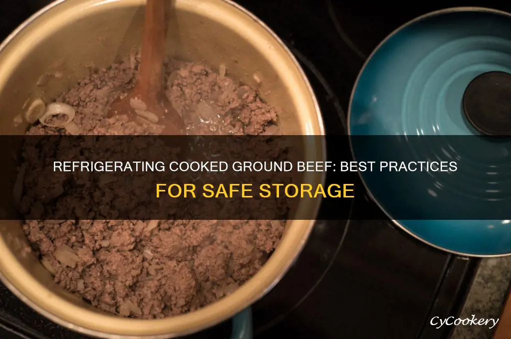 can you refrigerate cooked ground beef