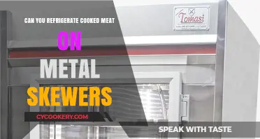 Refrigerating Cooked Meat on Metal Skewers: Safe Practices and Tips
