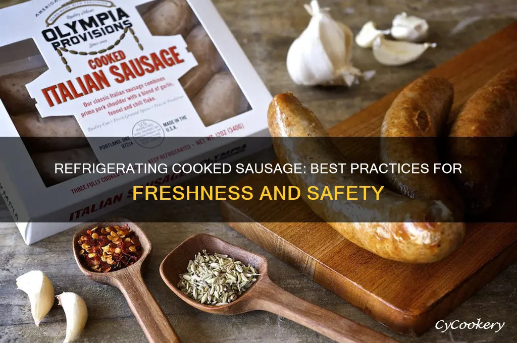 can you refrigerate cooked sausage