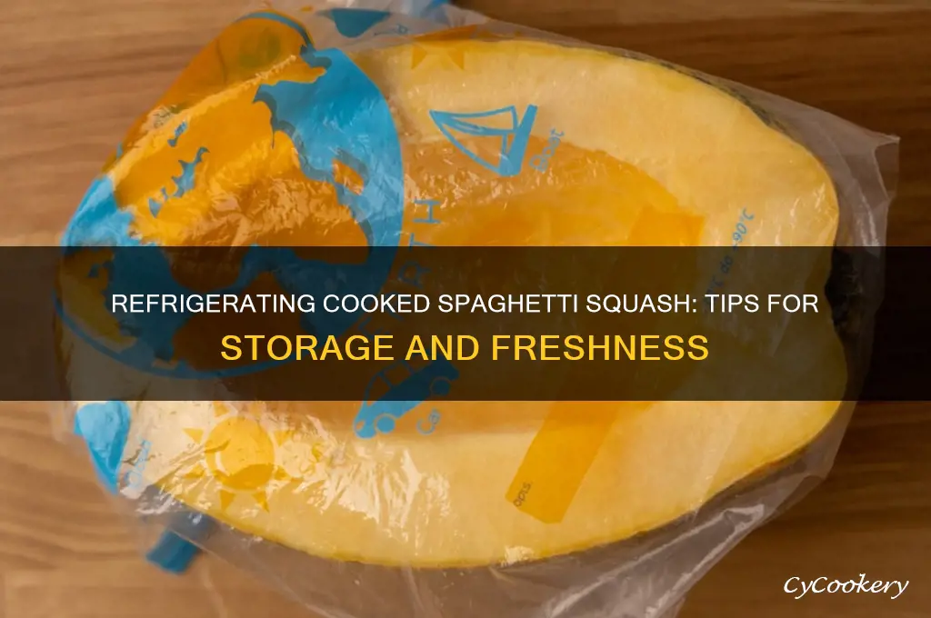 can you refrigerate cooked spaghetti squash