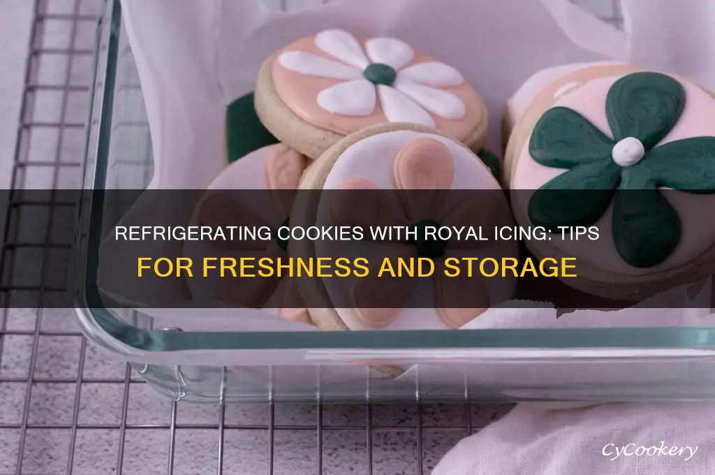 can you refrigerate cookies with royal icing