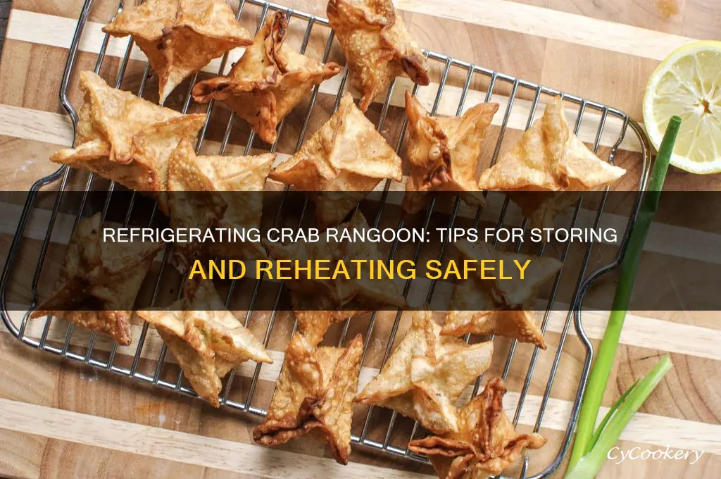 can you refrigerate crab rangoon