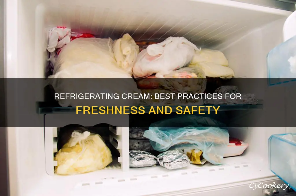 can you refrigerate cream