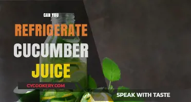 Refrigerating Cucumber Juice: Tips for Freshness and Storage