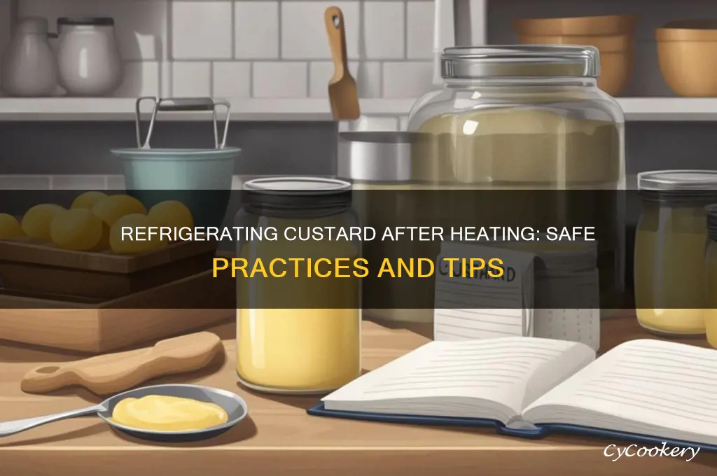 can you refrigerate custard after heating it up