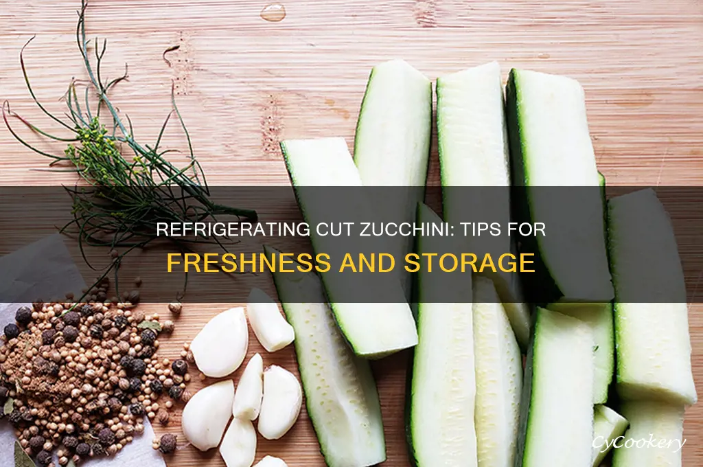 can you refrigerate cut zucchini