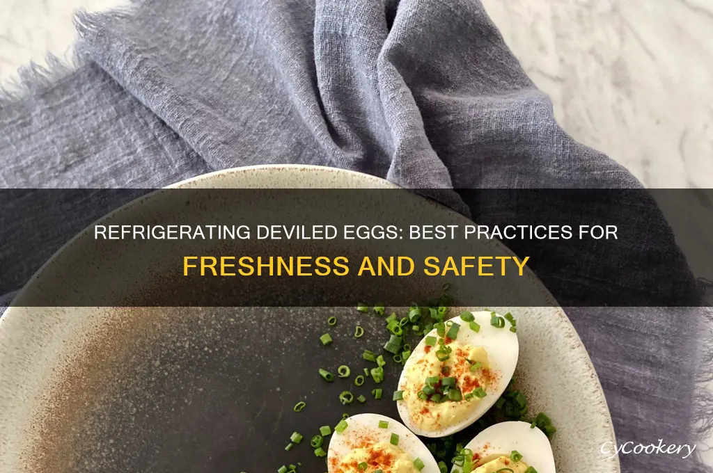 can you refrigerate deviled eggs