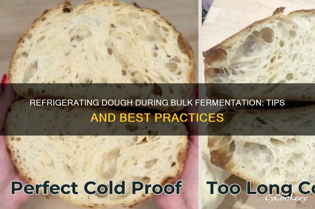 can you refrigerate dough during bulk fermentation