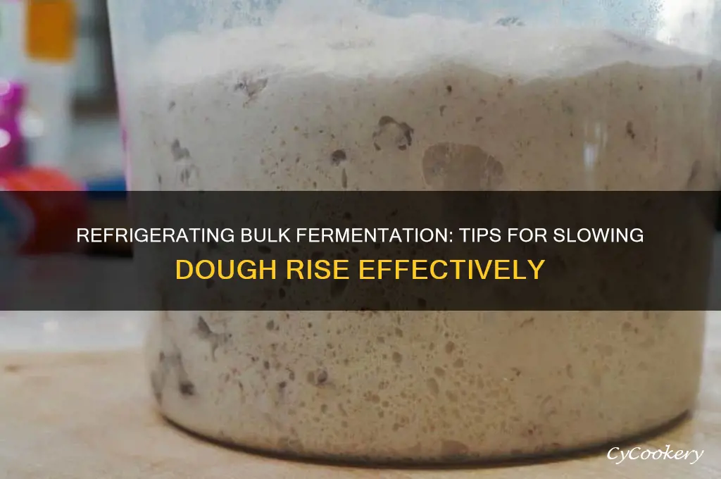 can you refrigerate during bulk fermentation