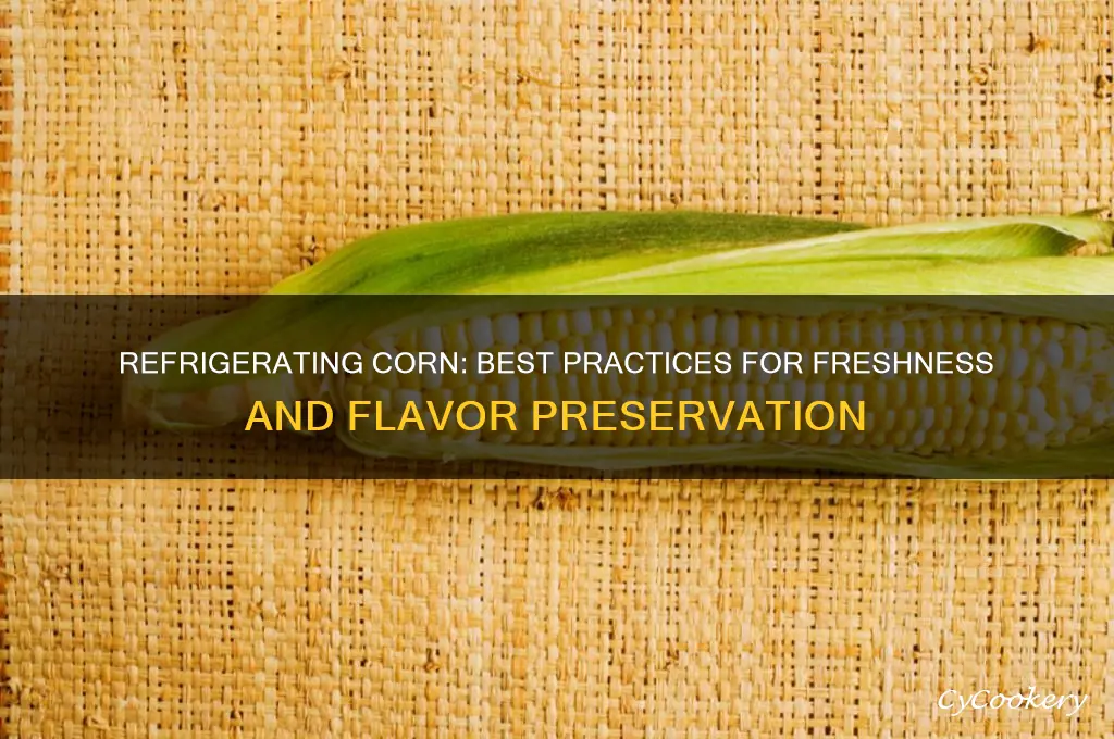 can you refrigerate ears of corn