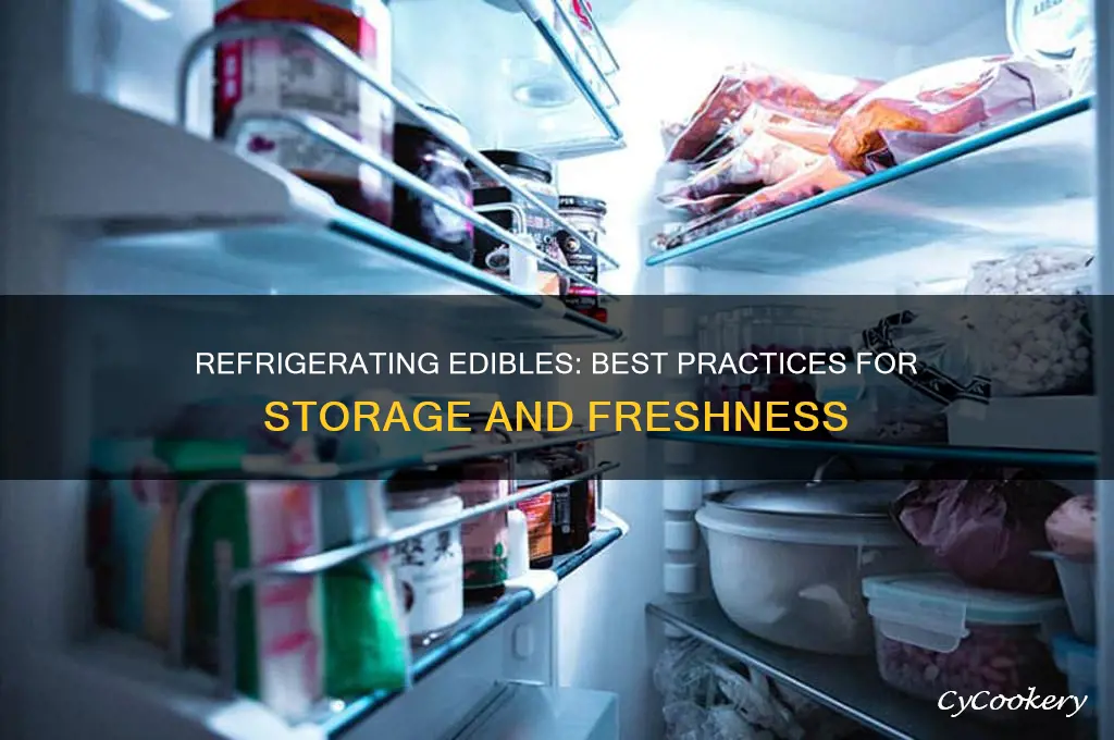 can you refrigerate edibles