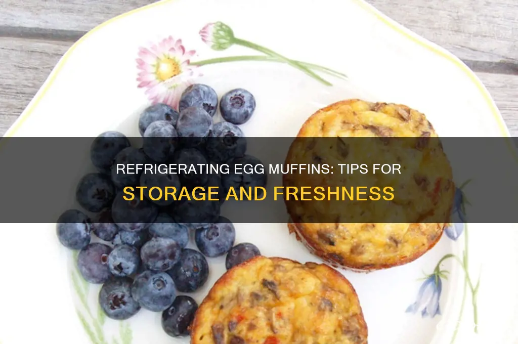 can you refrigerate egg muffins