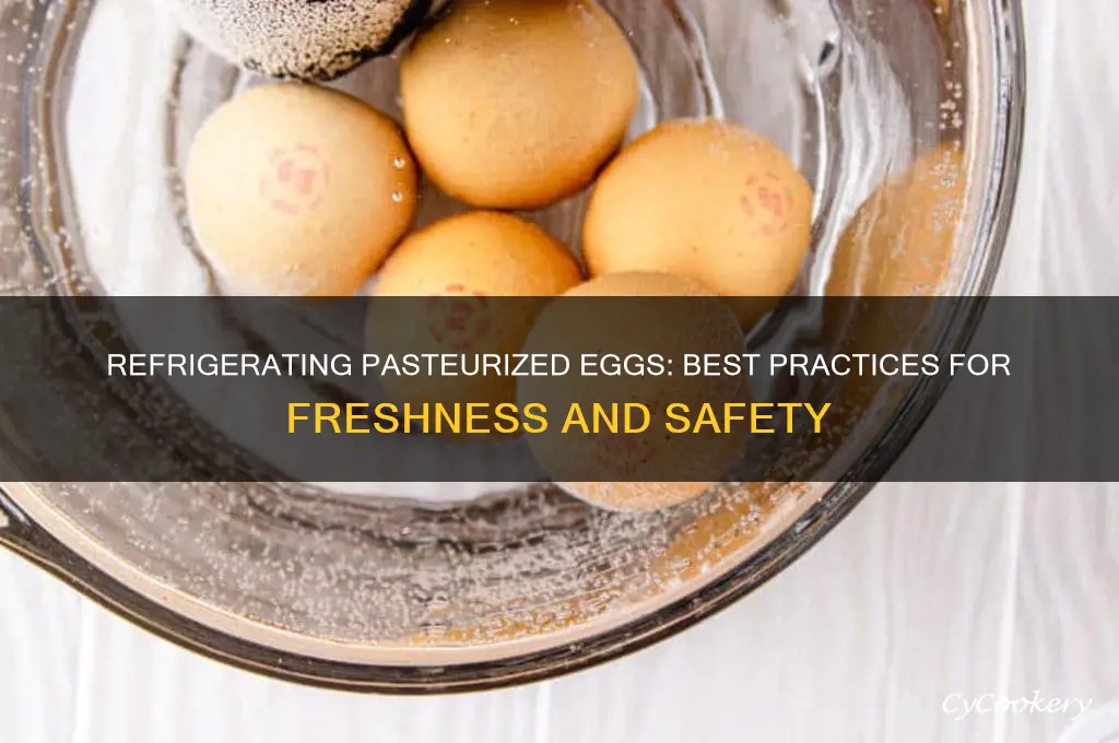 can you refrigerate eggs after you pasteurized them