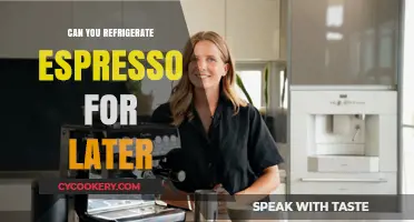 Refrigerating Espresso: A Guide to Saving Your Brew for Later