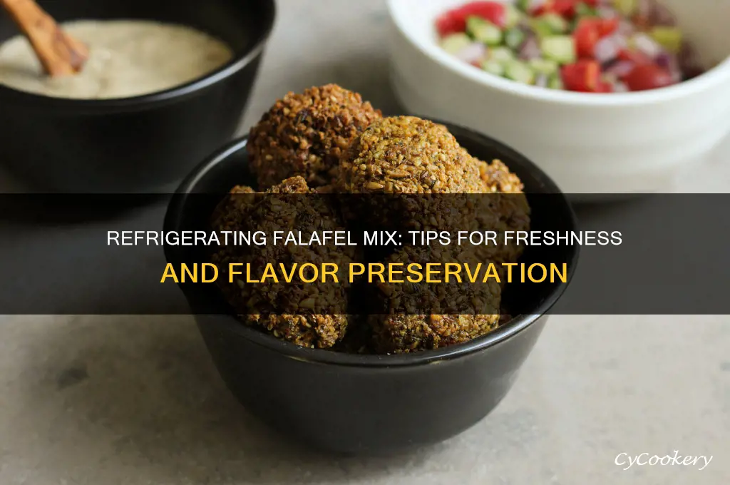 can you refrigerate falafel mix