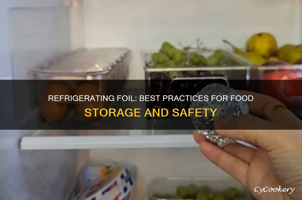 can you refrigerate foil