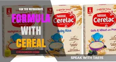 Refrigerating Formula with Cereal: Safe Practices and Storage Tips